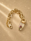 Колие Love Rokz Rosebud с истинска запазена розова пъпка - Sunday West Boutique