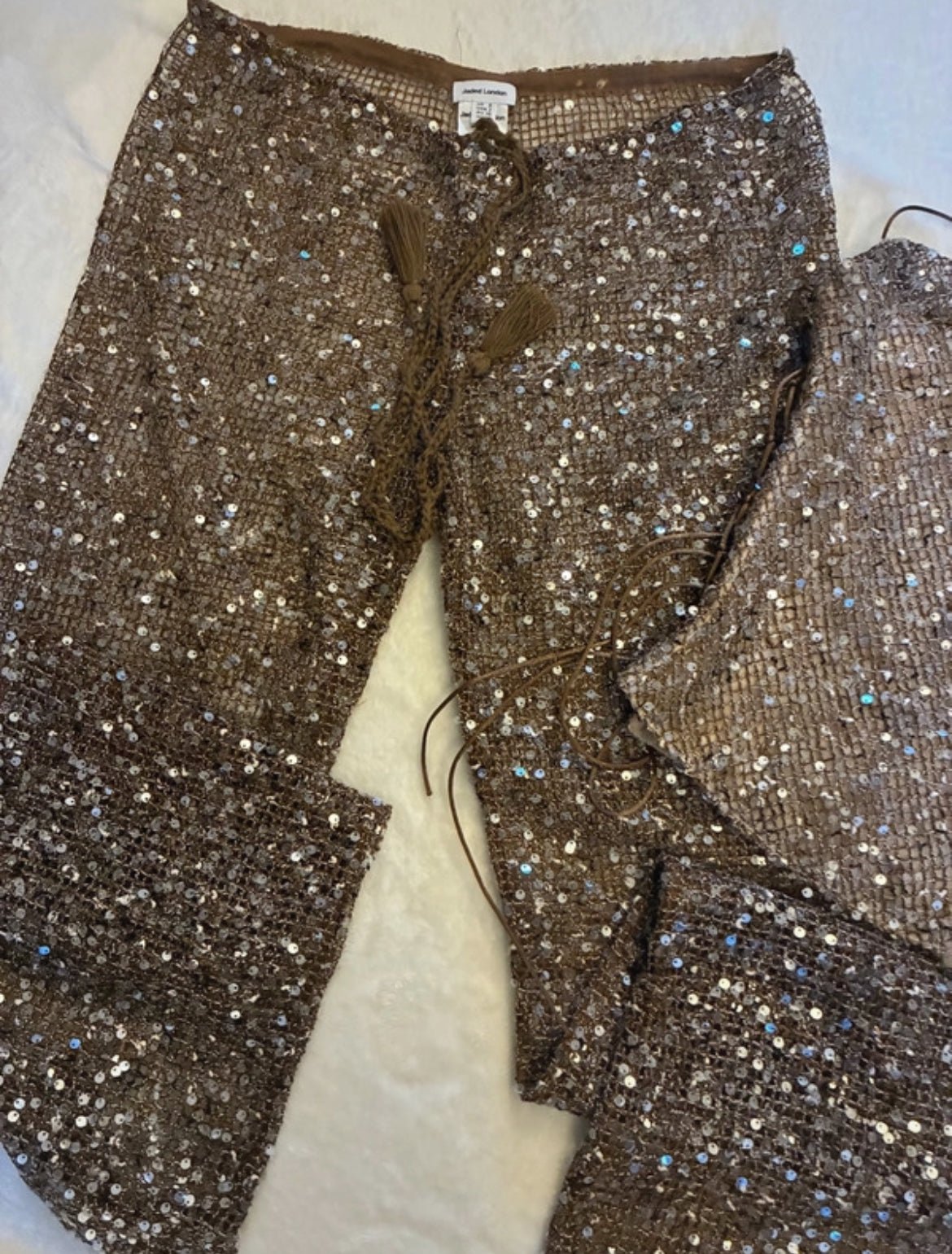 Комплект Jaded London Deva в цвят Sand с корсетен топ и панталон - Sunday West Boutique