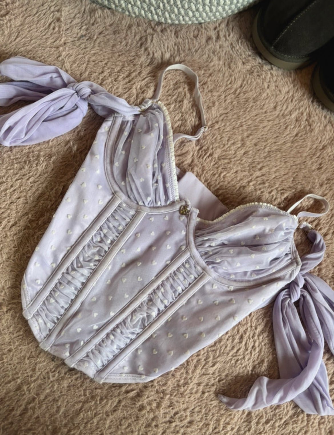 Корсетен топ Bydee - lilac - Sunday West Boutique