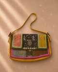 Maddalena Marconi винтидж silk patchwork baguette чанта - Sunday West Boutique