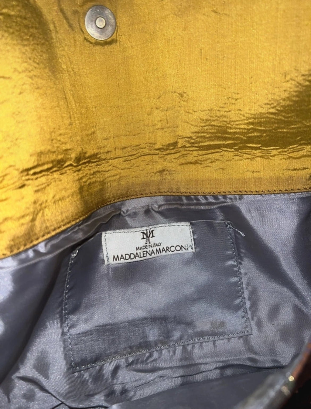 Maddalena Marconi винтидж silk patchwork baguette чанта - Sunday West Boutique