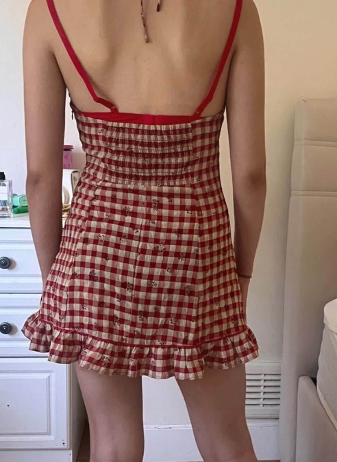 Мини gingham рокля Sweet Chiling - Sunday West Boutique