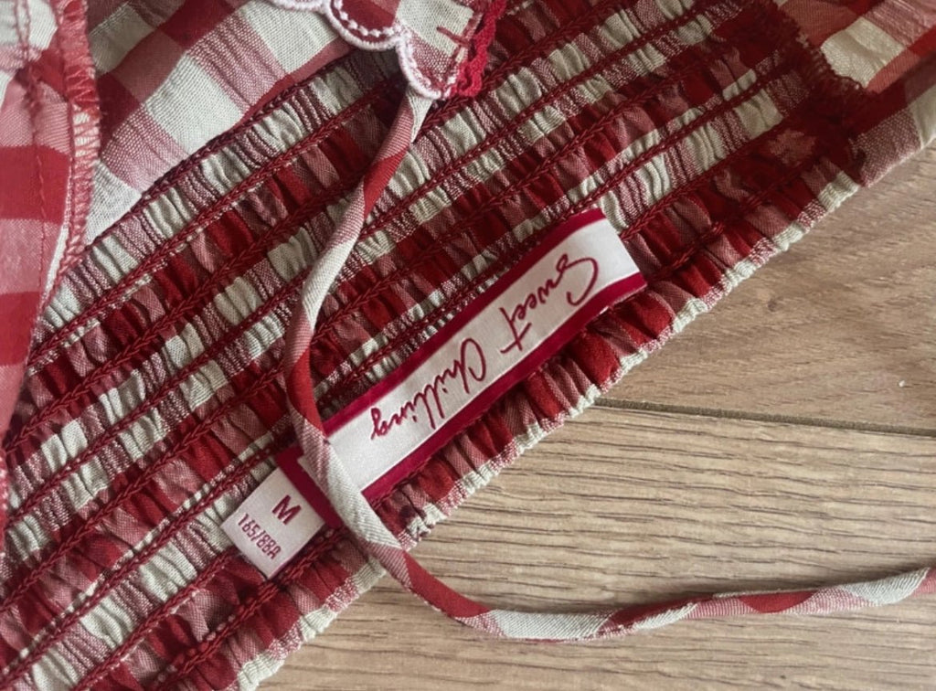 Мини gingham рокля Sweet Chiling - Sunday West Boutique