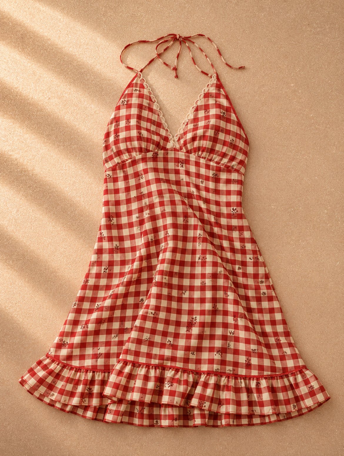 Мини gingham рокля Sweet Chiling - Sunday West Boutique