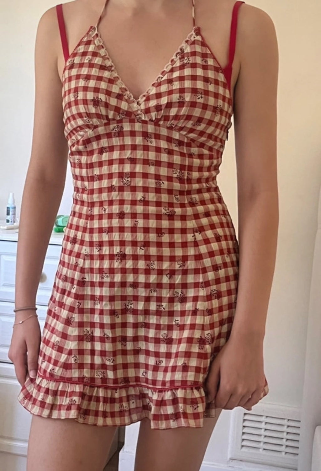 Мини gingham рокля Sweet Chiling - Sunday West Boutique