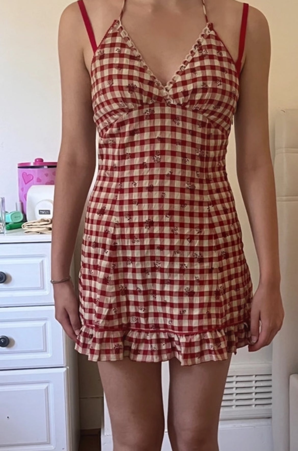 Мини gingham рокля Sweet Chiling - Sunday West Boutique