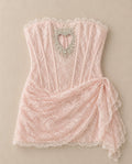 Мини heart рокля White Fox - Sunday West Boutique