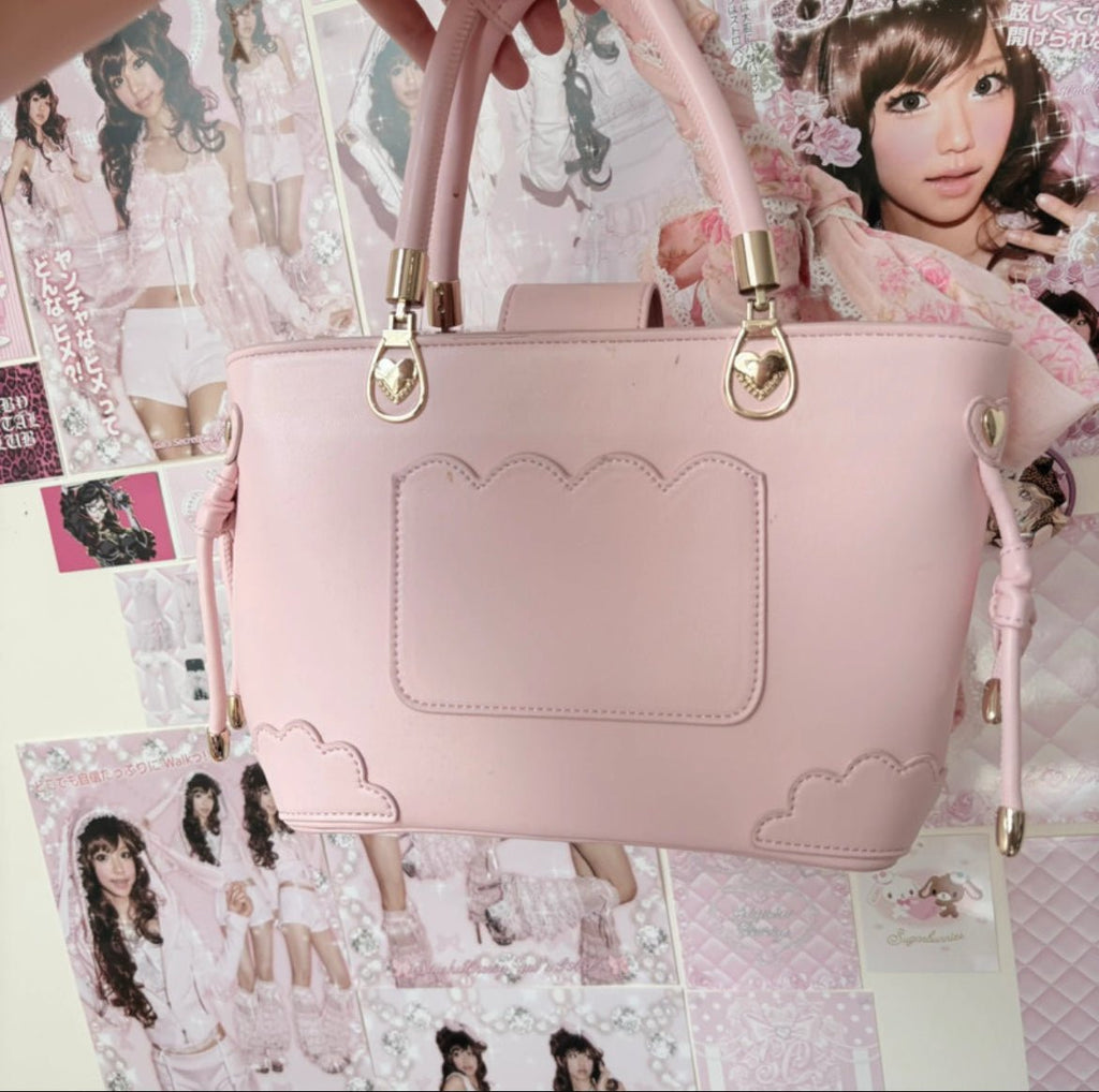 Нежнорозова Ribbon Rose „Penelope“ handbag в Himekaji/Liz Lisa естетика - Sunday West Boutique