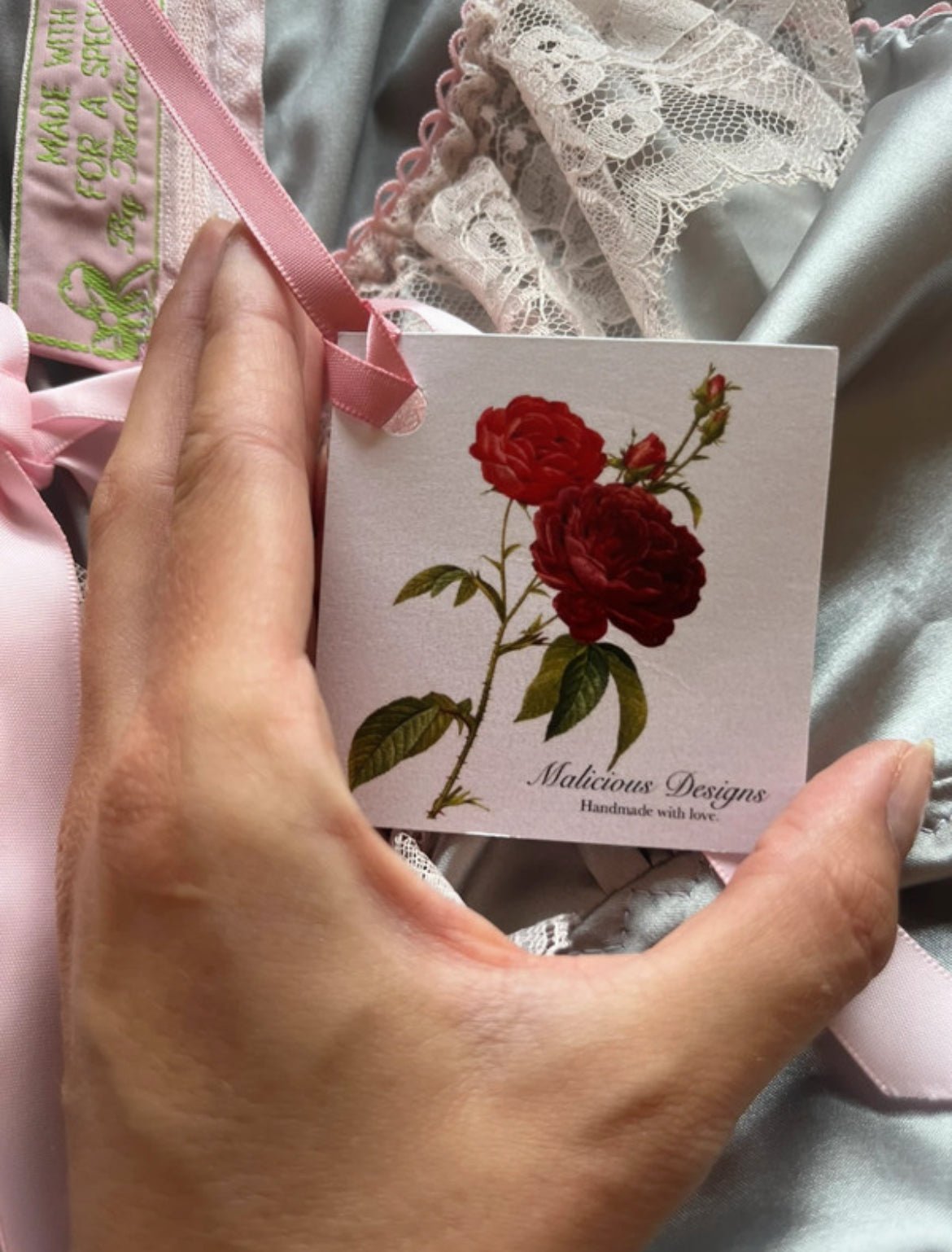 Ръчно изработена сатенена babydoll рокля от Malicious Designs - Sunday West Boutique