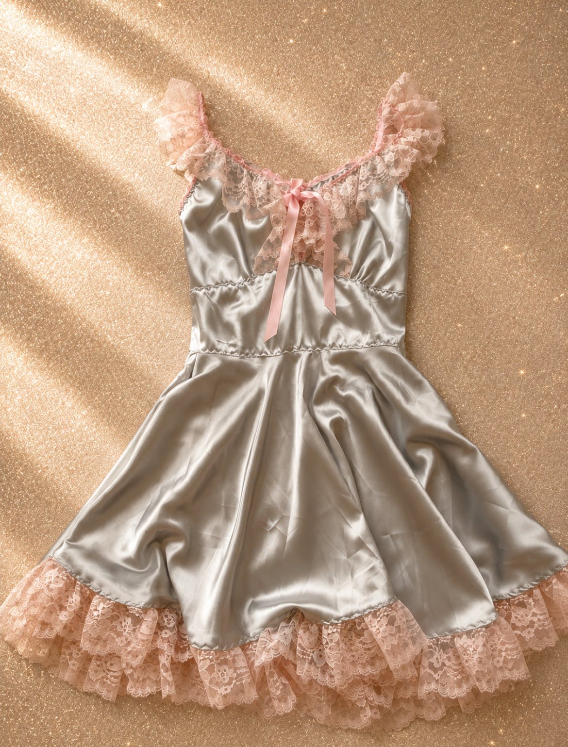 Ръчно изработена сатенена babydoll рокля от Malicious Designs - Sunday West Boutique