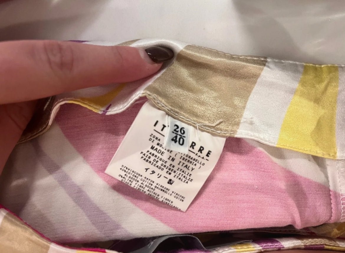 Редки винтидж панталони Versace от Y2K ерата, изработени от естествена коприна - Sunday West Boutique