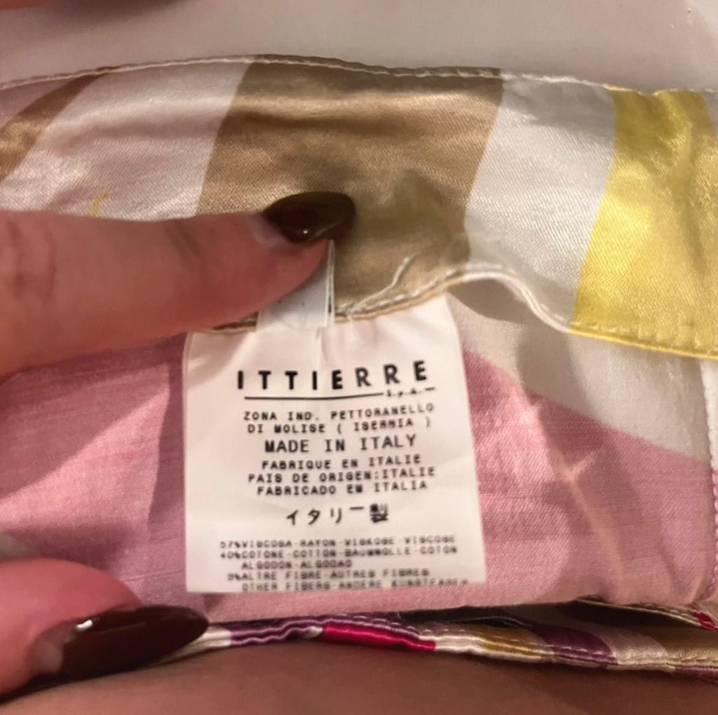 Редки винтидж панталони Versace от Y2K ерата, изработени от естествена коприна - Sunday West Boutique