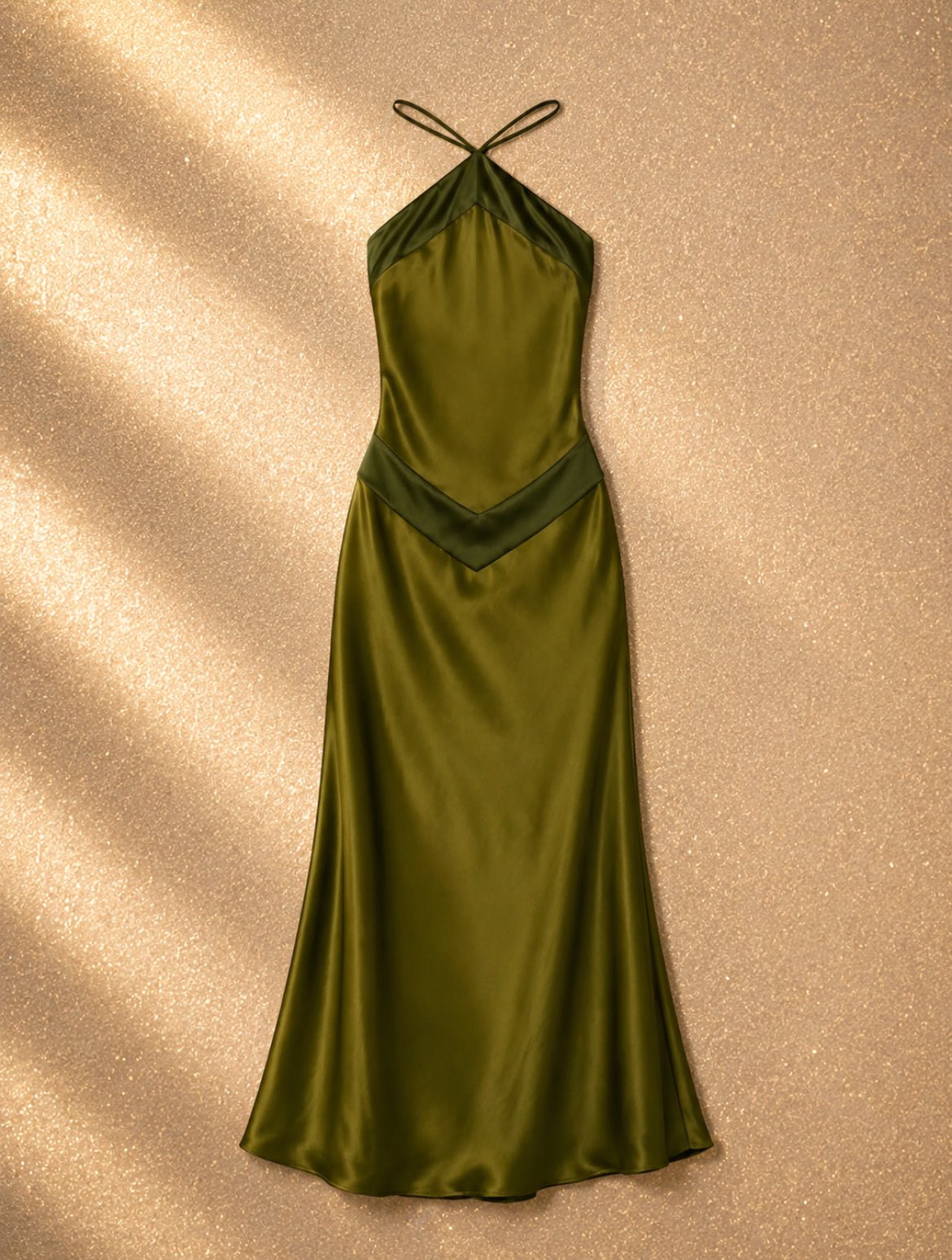 Reformation Jillian рокля в цвят Pear Green, изработена от 100% естествена коприна - Sunday West Boutique