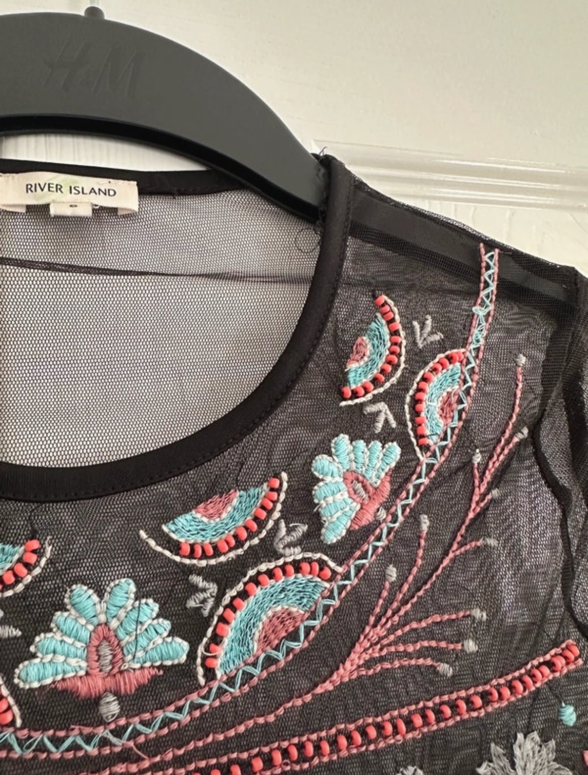 River Island sheer mesh топ - Sunday West Boutique