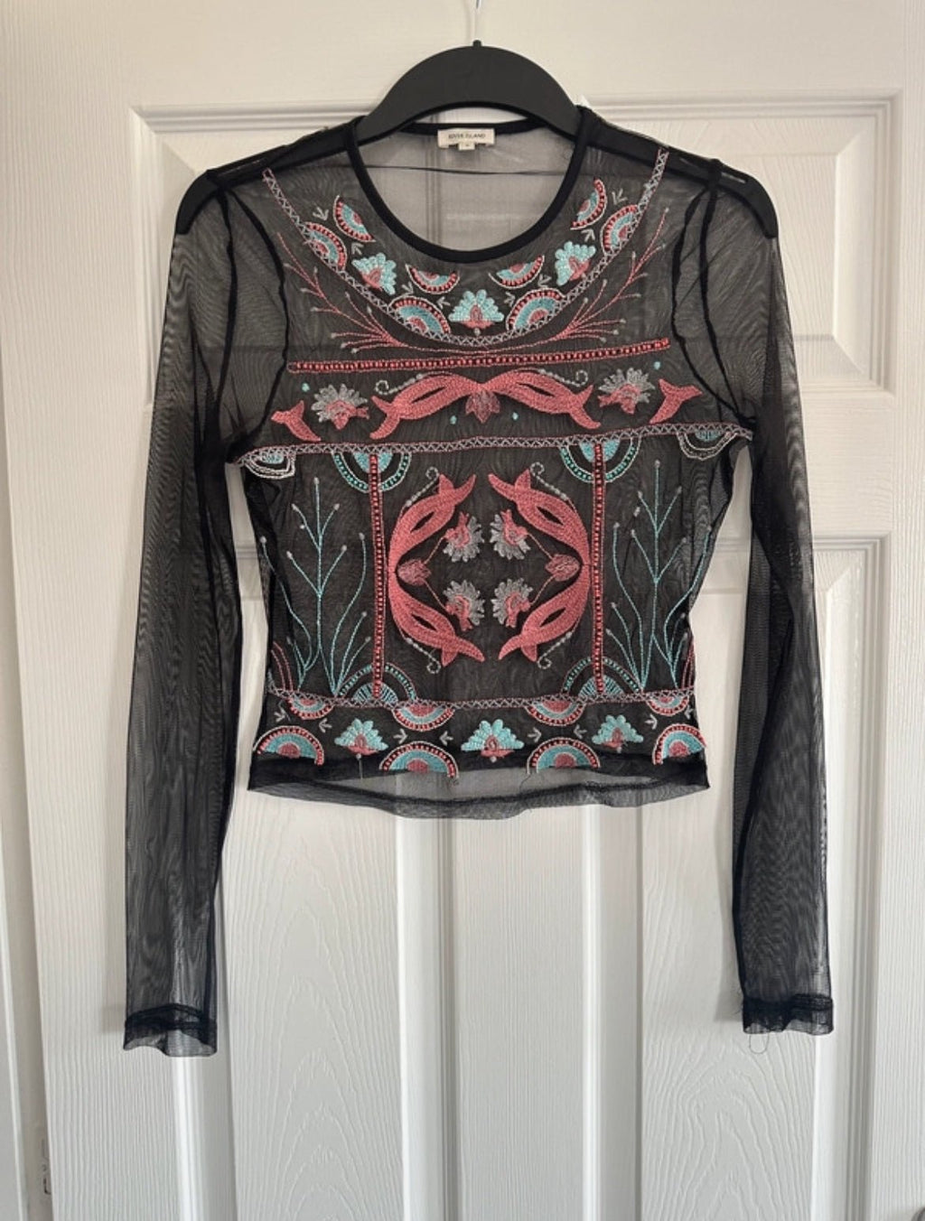 River Island sheer mesh топ - Sunday West Boutique