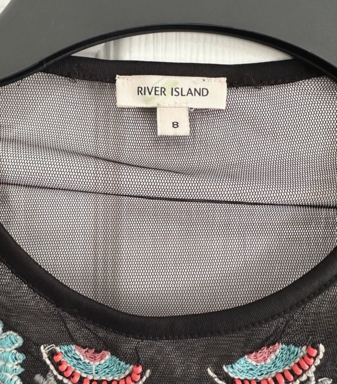 River Island sheer mesh топ - Sunday West Boutique