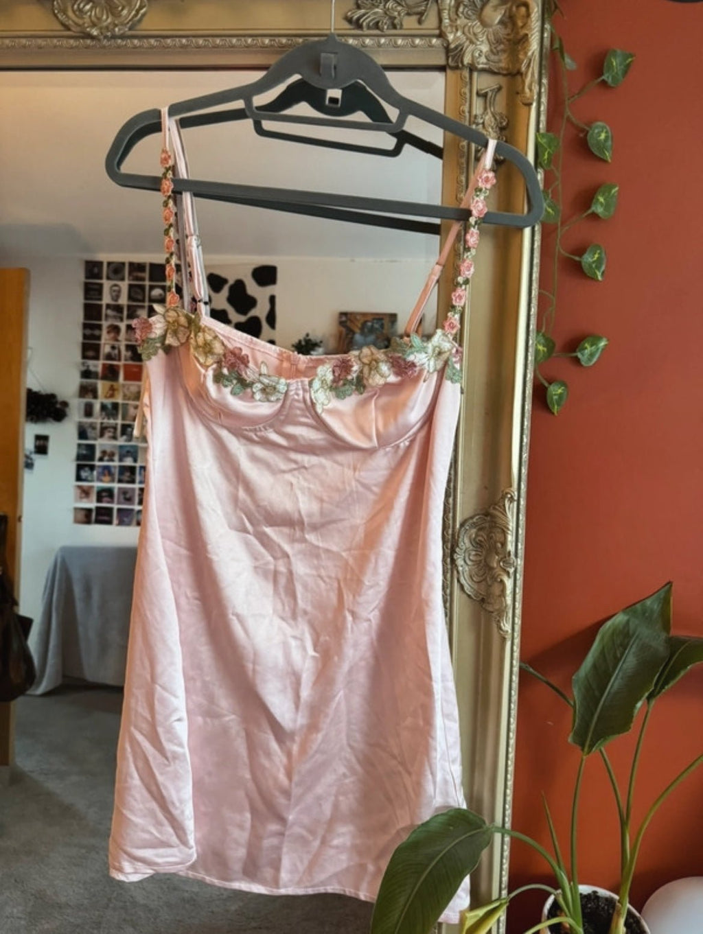 Розова сатенена мини рокля Princess Polly - M - Sunday West Boutique