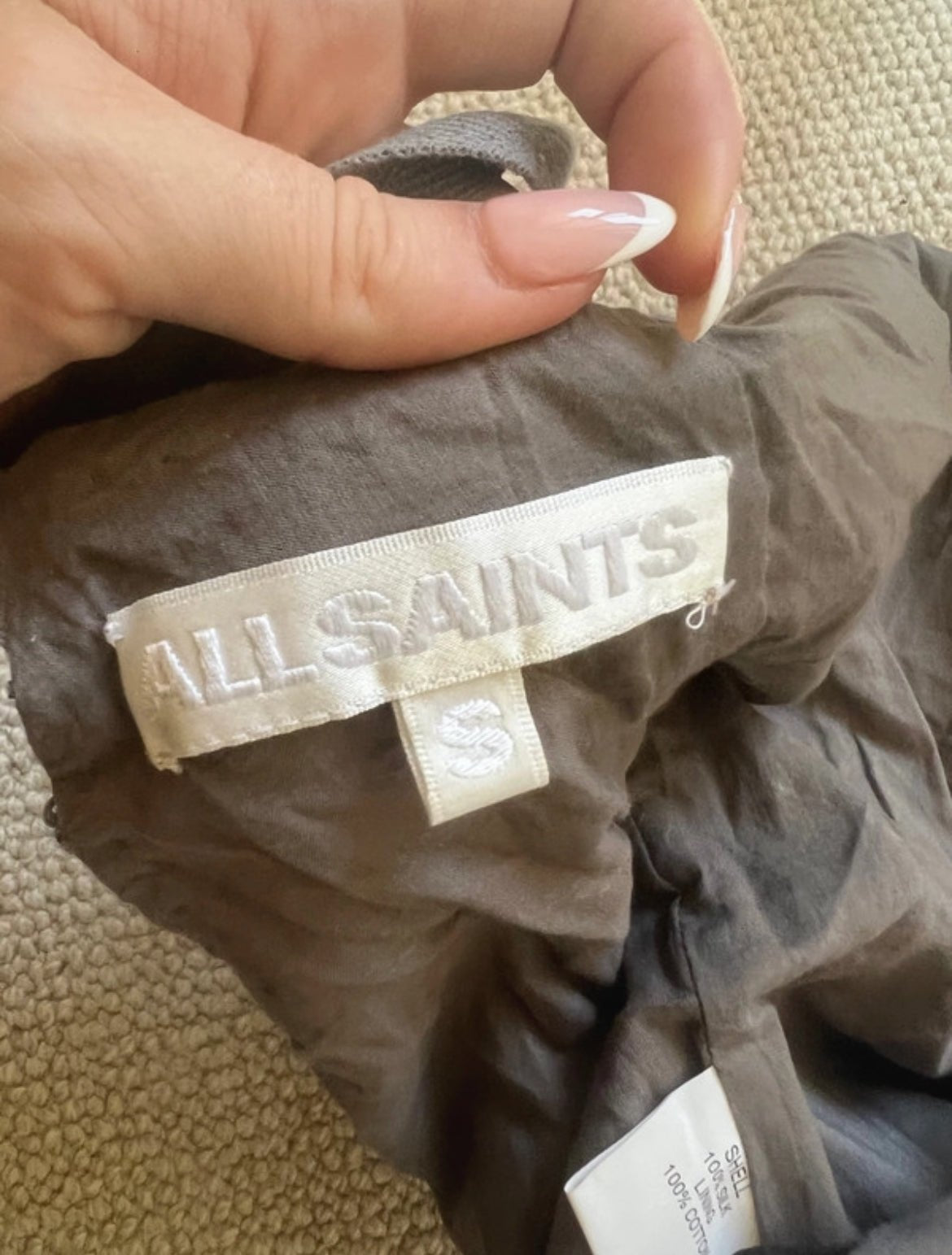 Рядък винтидж AllSaints комплект от две части - 100% коприна - Sunday West Boutique