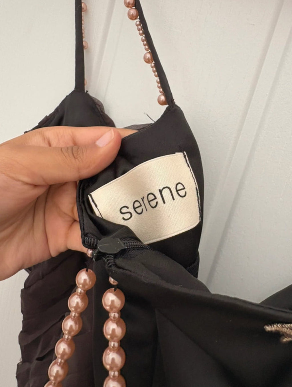 Рядък винтидж Y2K корсет Serene с мъниста и дантела - Sunday West Boutique