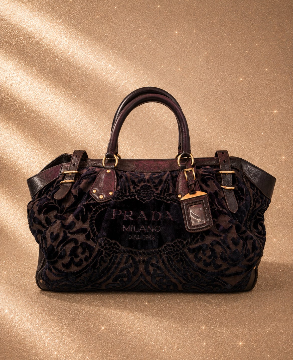 Рядка винтидж Prada Velluto Jacquard Frame Bag – емблематичен модел - Sunday West Boutique