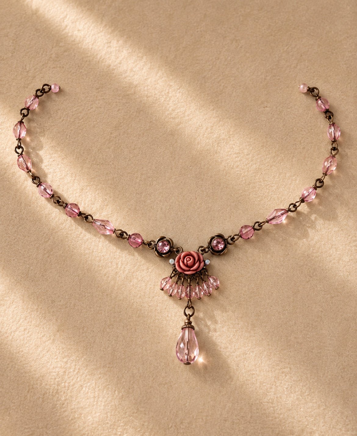 Рядко винтидж колие 1928 Jewelry в романтичен викториански стил - Sunday West Boutique