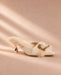 Sienna Rossi embellished kitten heels с пух - Sunday West Boutique