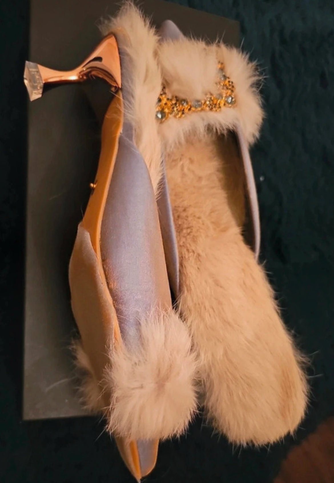Sienna Rossi embellished kitten heels с пух - Sunday West Boutique