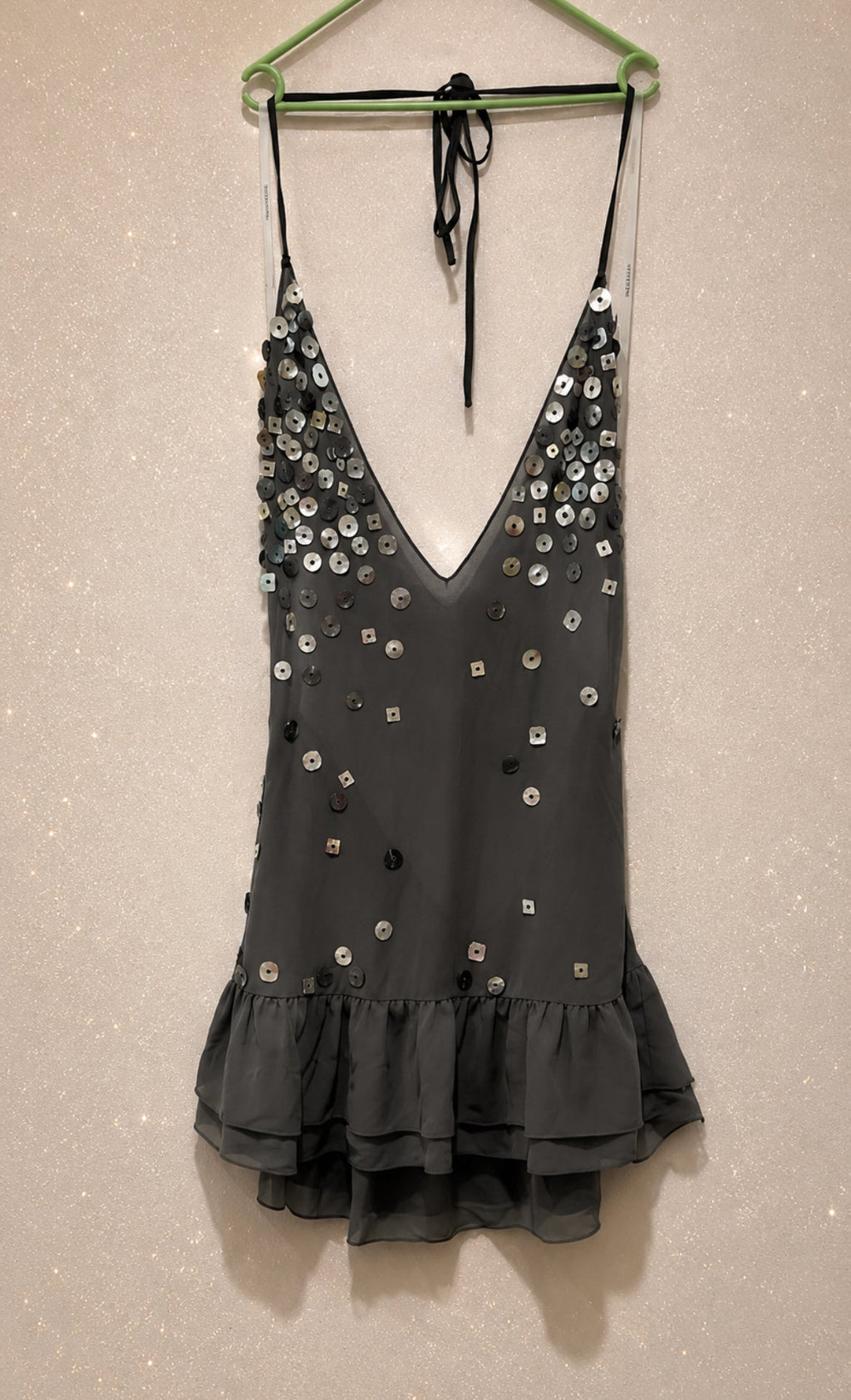 Slip мини рокля Jaded London - седефени копчета - Sunday West Boutique