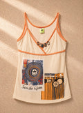Топ *Save the Queen!* с артистичен принт - Sunday West Boutique