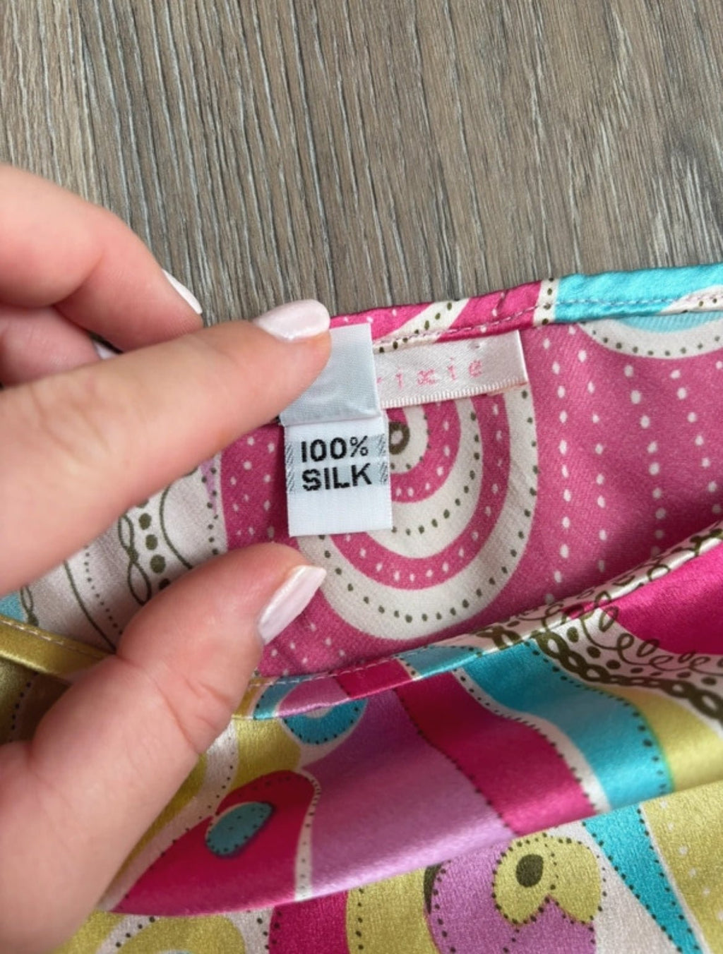 Винтидж Alice & Trixie пола от 100% коприна - Sunday West Boutique