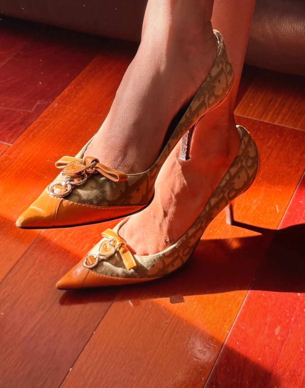 Винтидж Christian Dior kitten heels - Sunday West Boutique