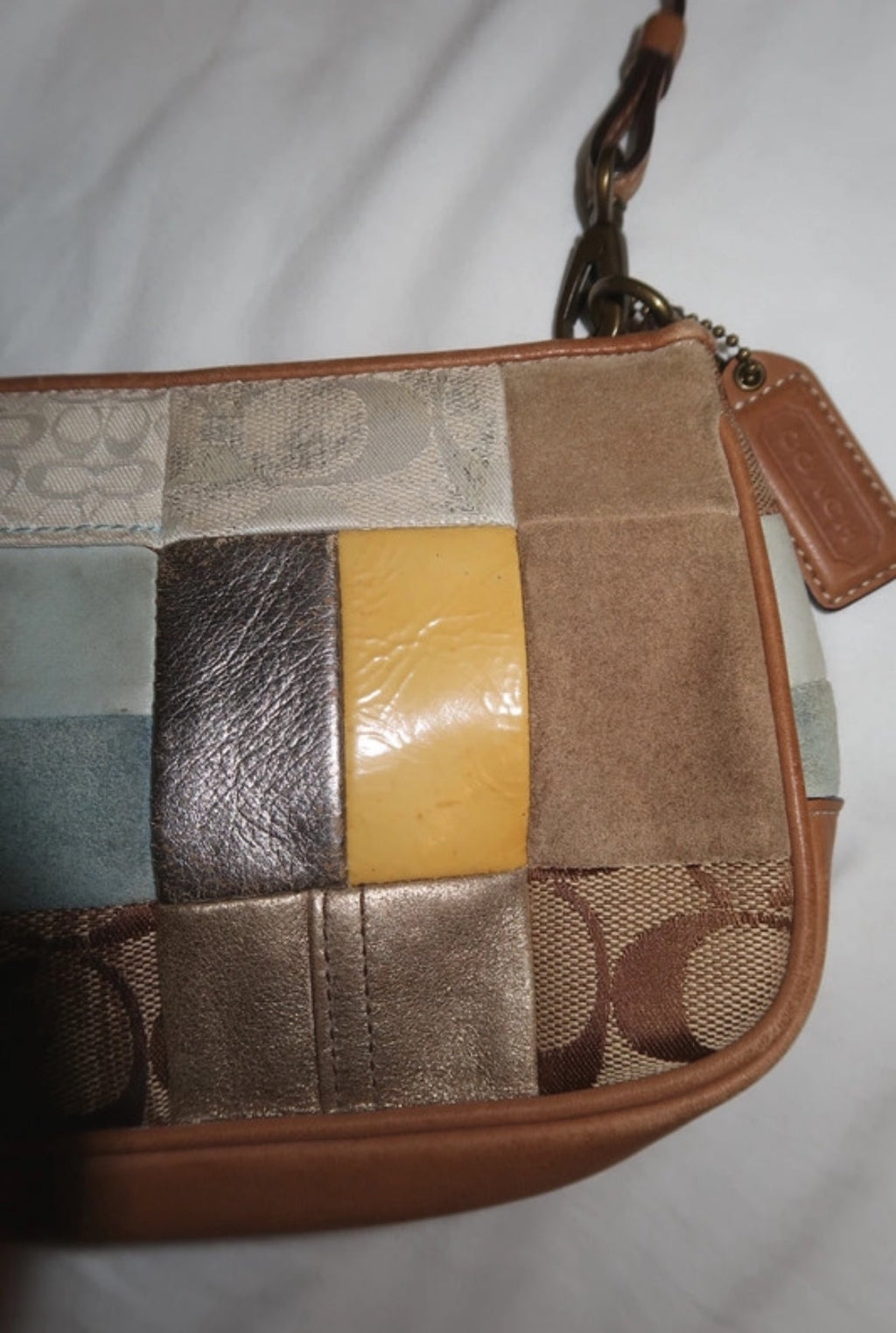 Винтидж Coach Patchwork Shoulder Чанта - Sunday West Boutique