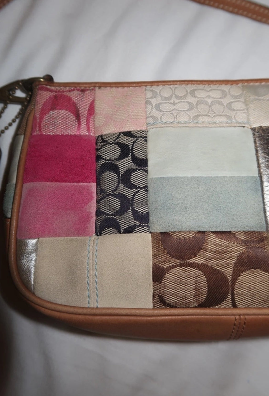 Винтидж Coach Patchwork Shoulder Чанта - Sunday West Boutique