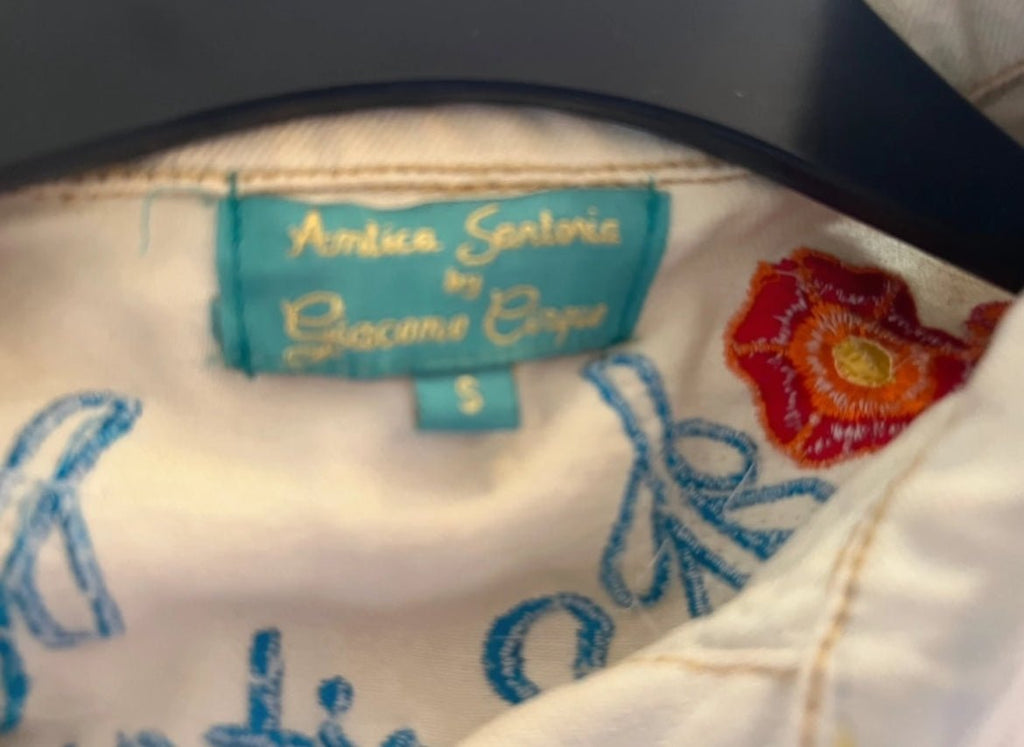 Винтидж дизайнерско яке Antonia Santacara Positano с ръчна бродерия и мъниста - Sunday West Boutique