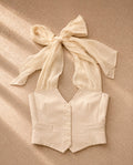 Винтидж корсетен елек Emporio Armani от 2002 г. с връзка от 100% коприна - Sunday West Boutique
