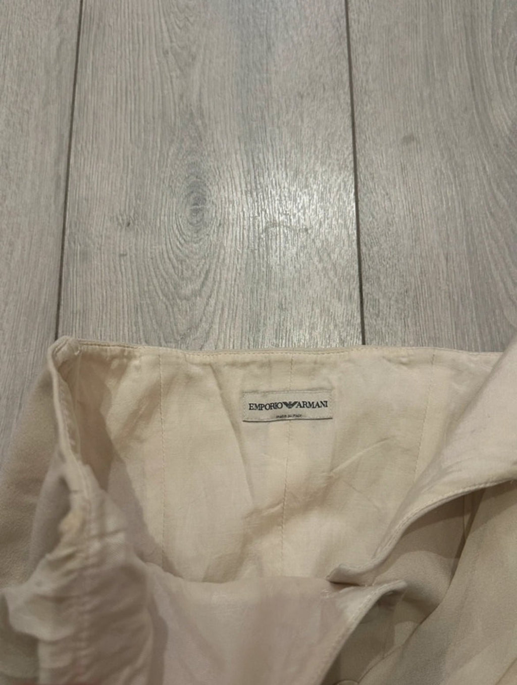 Винтидж корсетен елек Emporio Armani от 2002 г. с връзка от 100% коприна - Sunday West Boutique