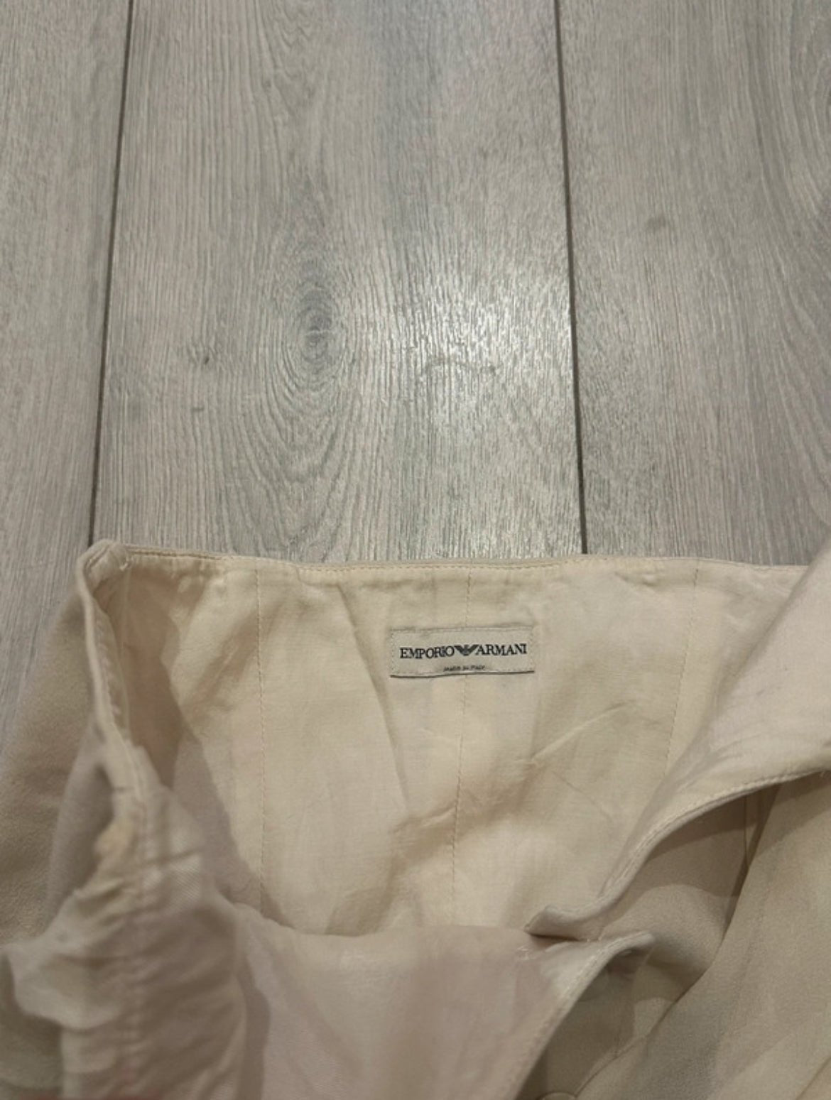 Винтидж корсетен елек Emporio Armani от 2002 г. с връзка от 100% коприна - Sunday West Boutique