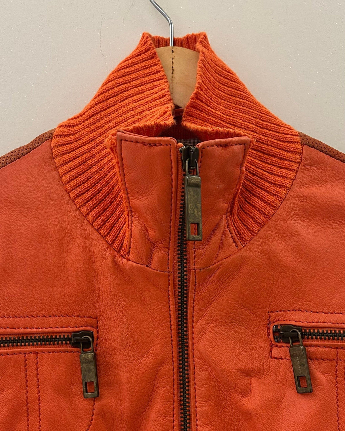 Винтидж кожено biker яке AnnaRita N - Sunday West Boutique