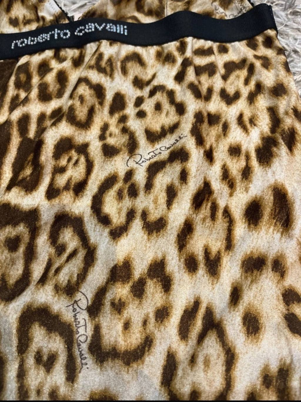 Винтидж leopard принт потник Roberto Cavalli от началото на 2000-те - Sunday West Boutique