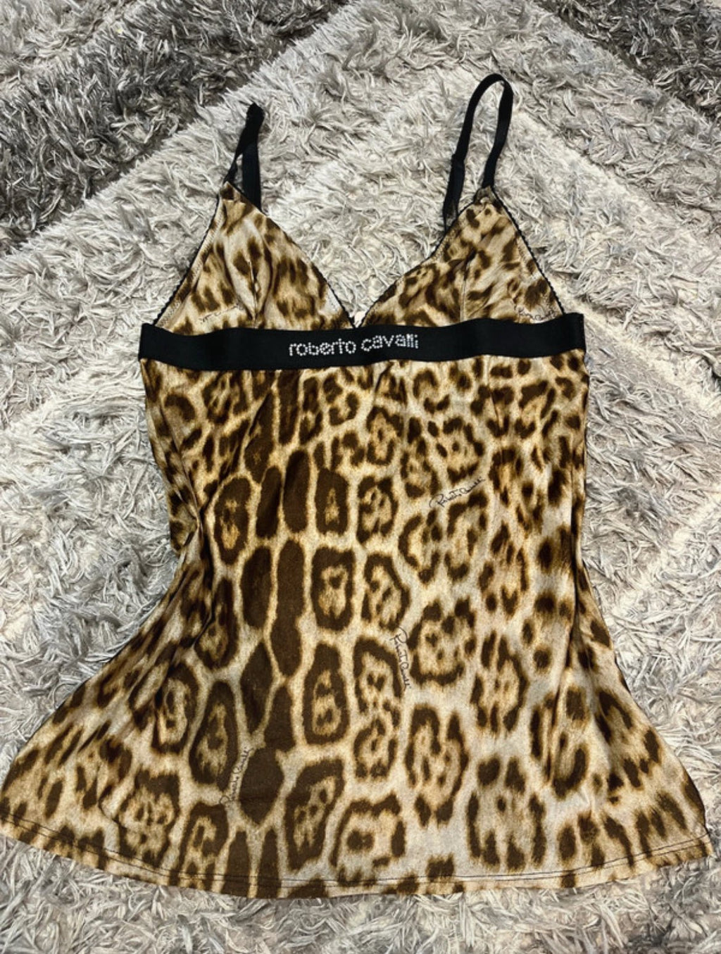 Винтидж leopard принт потник Roberto Cavalli от началото на 2000-те - Sunday West Boutique
