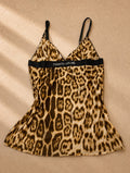 Винтидж leopard принт потник Roberto Cavalli от началото на 2000-те - Sunday West Boutique
