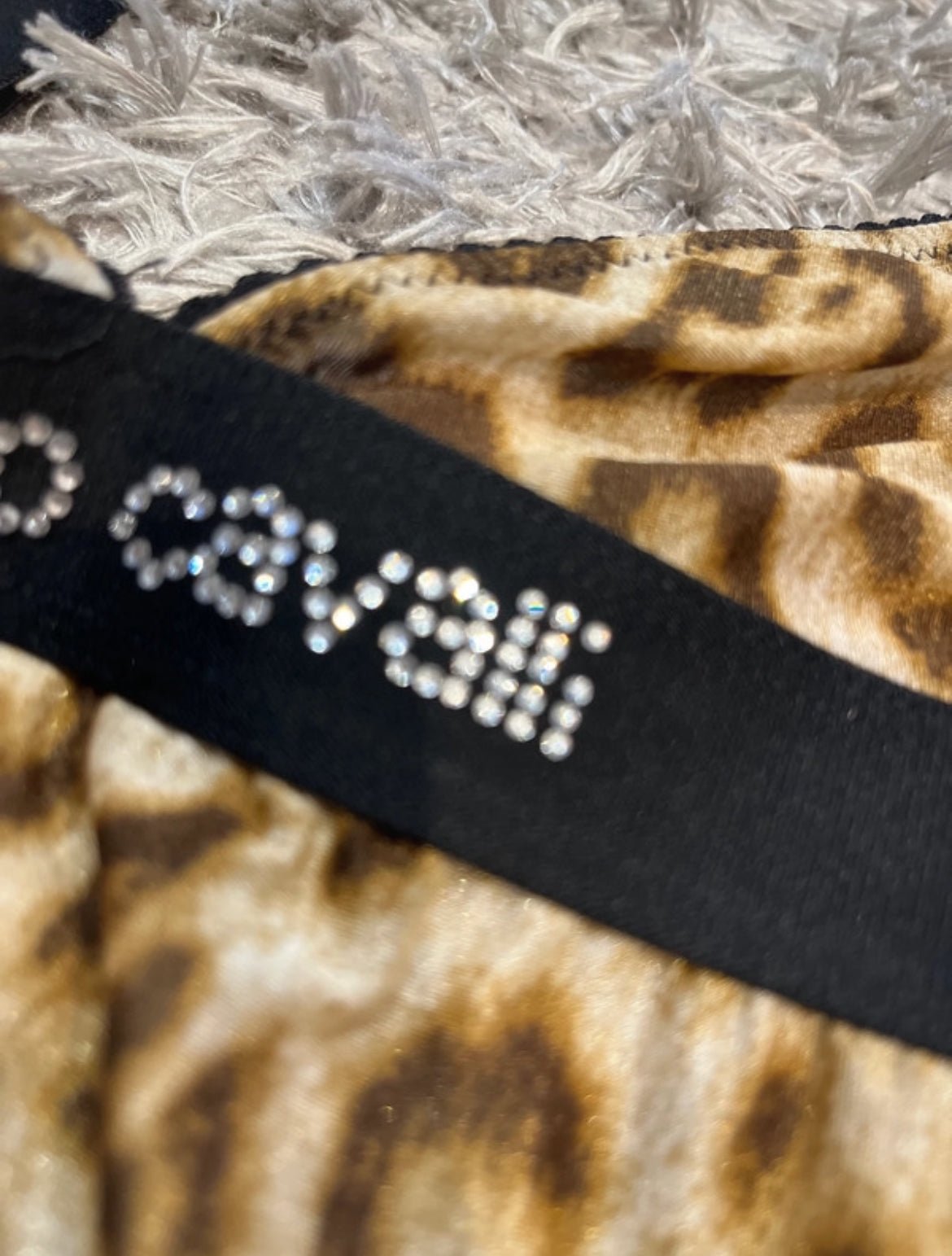 Винтидж leopard принт потник Roberto Cavalli от началото на 2000-те - Sunday West Boutique
