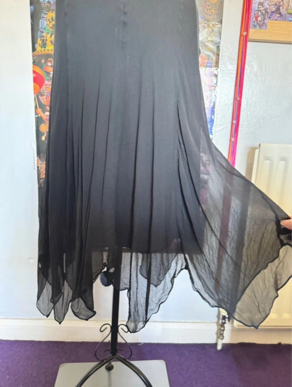 Винтидж рокля от началото на 2000-те на Gharani Strok, изработена от естествена коприна - Sunday West Boutique