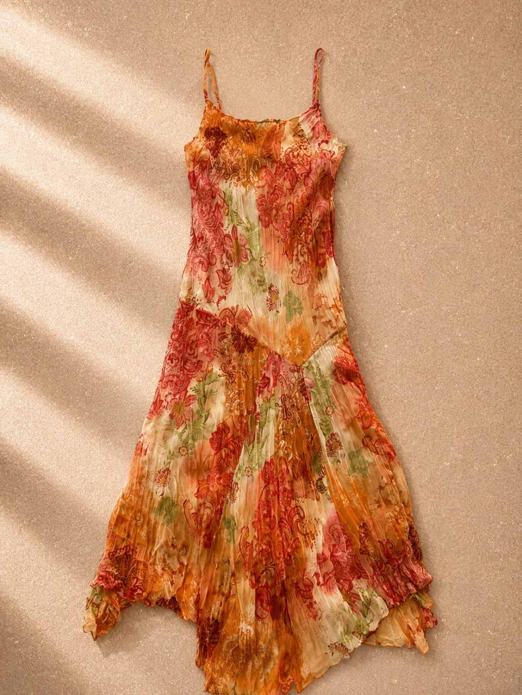 Винтидж рокля Per Una с асиметричен подгъв, флорален и paisley принт - Sunday West Boutique