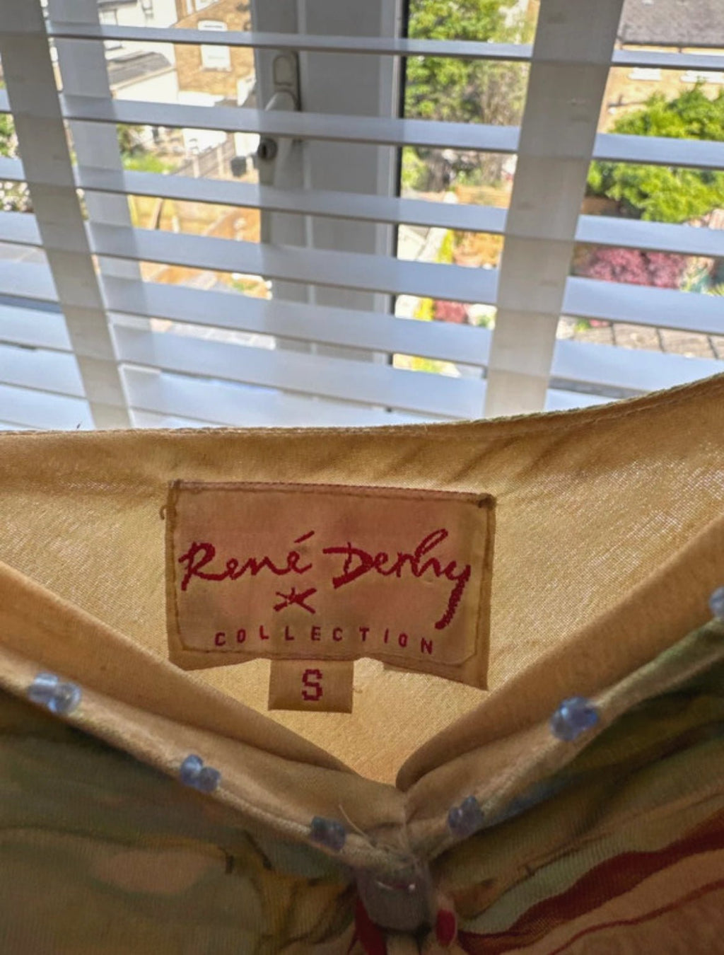 Винтидж рокля René Derhy с артистичен флорален принт - Sunday West Boutique