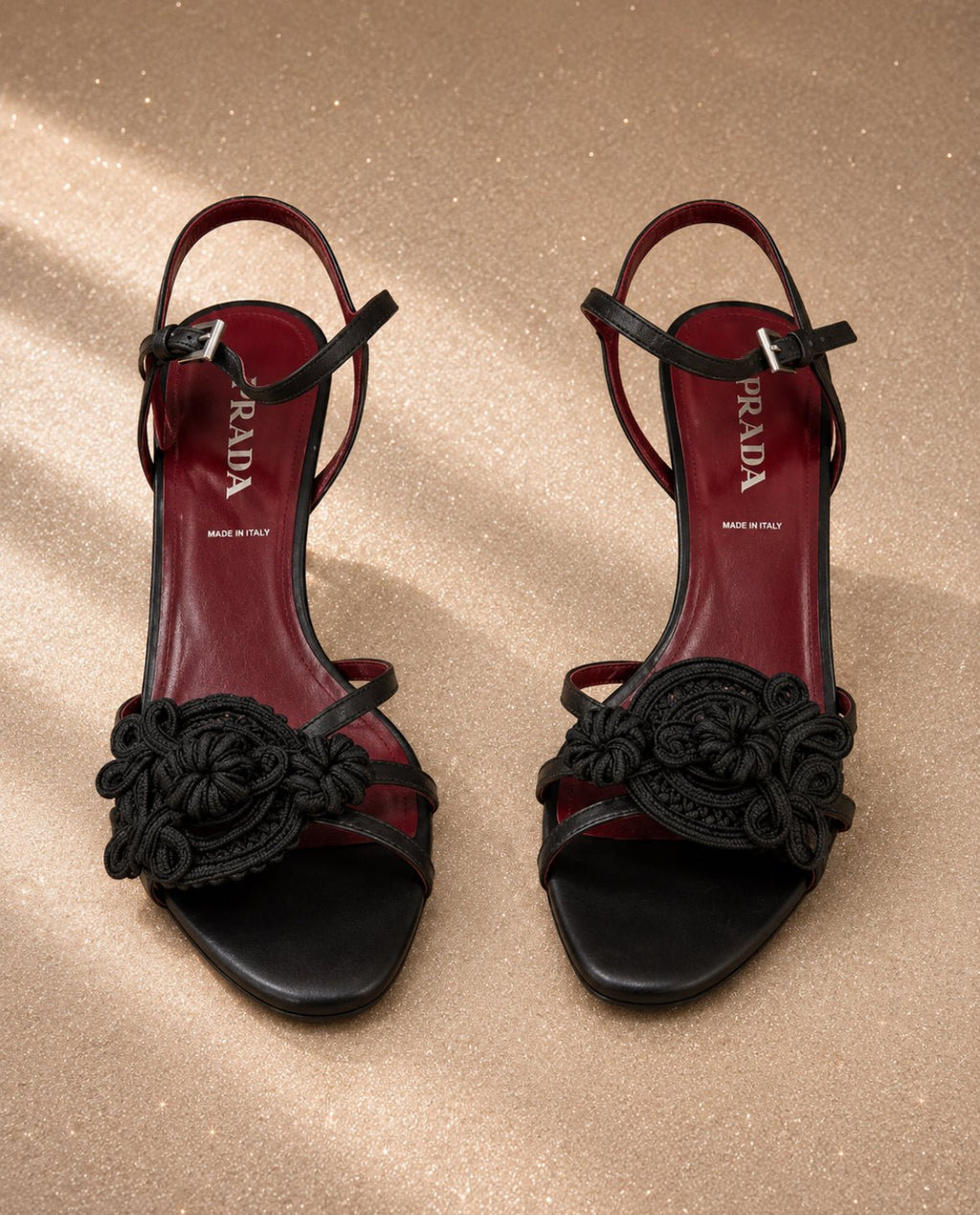 Винтидж сандали Prada с елегантен средновисок ток - Sunday West Boutique