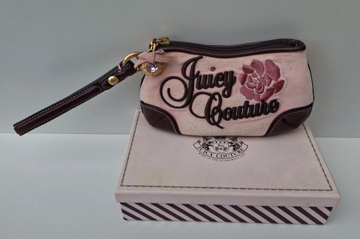 Винтидж Y2K Juicy Couture велурен wristlet - Sunday West Boutique
