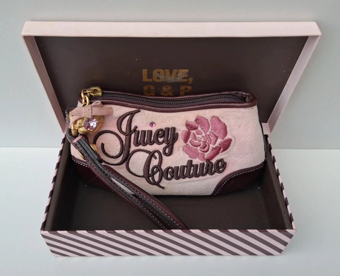 Винтидж Y2K Juicy Couture велурен wristlet - Sunday West Boutique