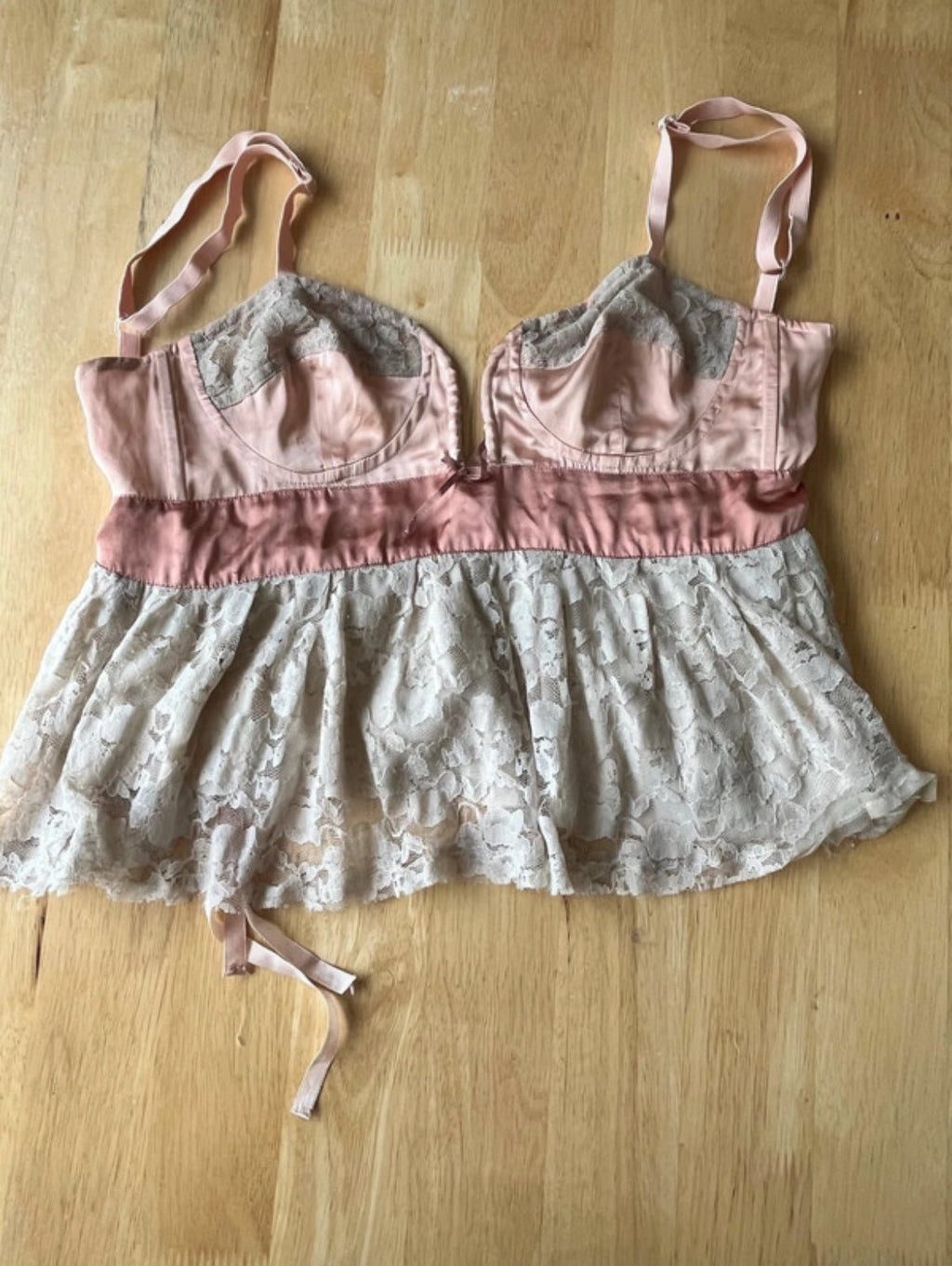 Винтидж Y2K корсет River Island с дантела - Sunday West Boutique