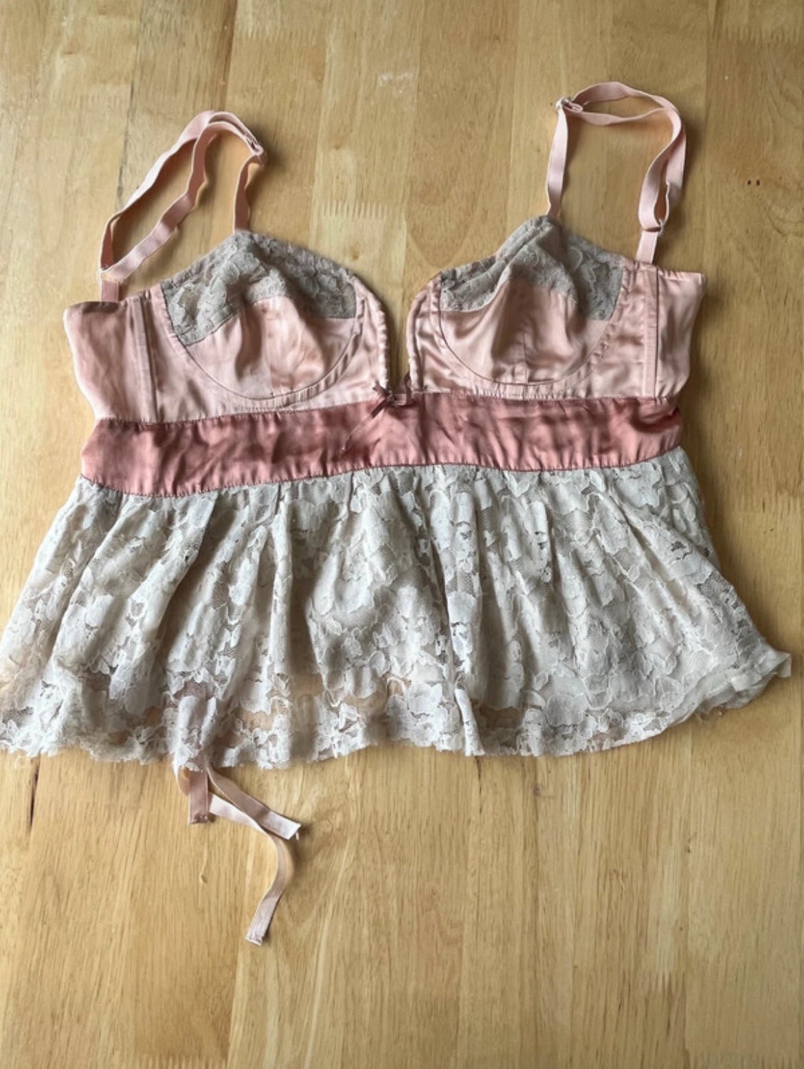 Винтидж Y2K корсет River Island с дантела - Sunday West Boutique